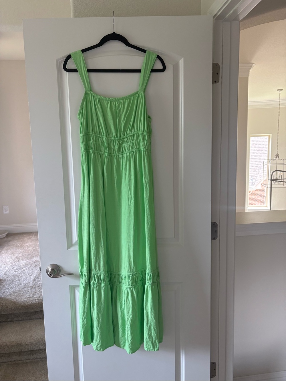 LOFT Lime Green Maxi Dress